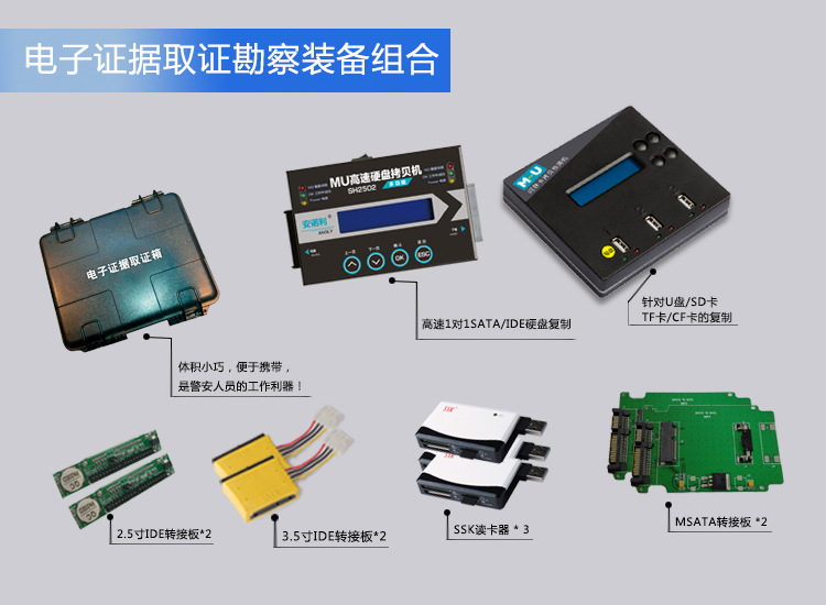 電子證據(jù)取證勘察裝備組合